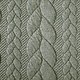 Knitted Cable fabric tricot Light Army Green