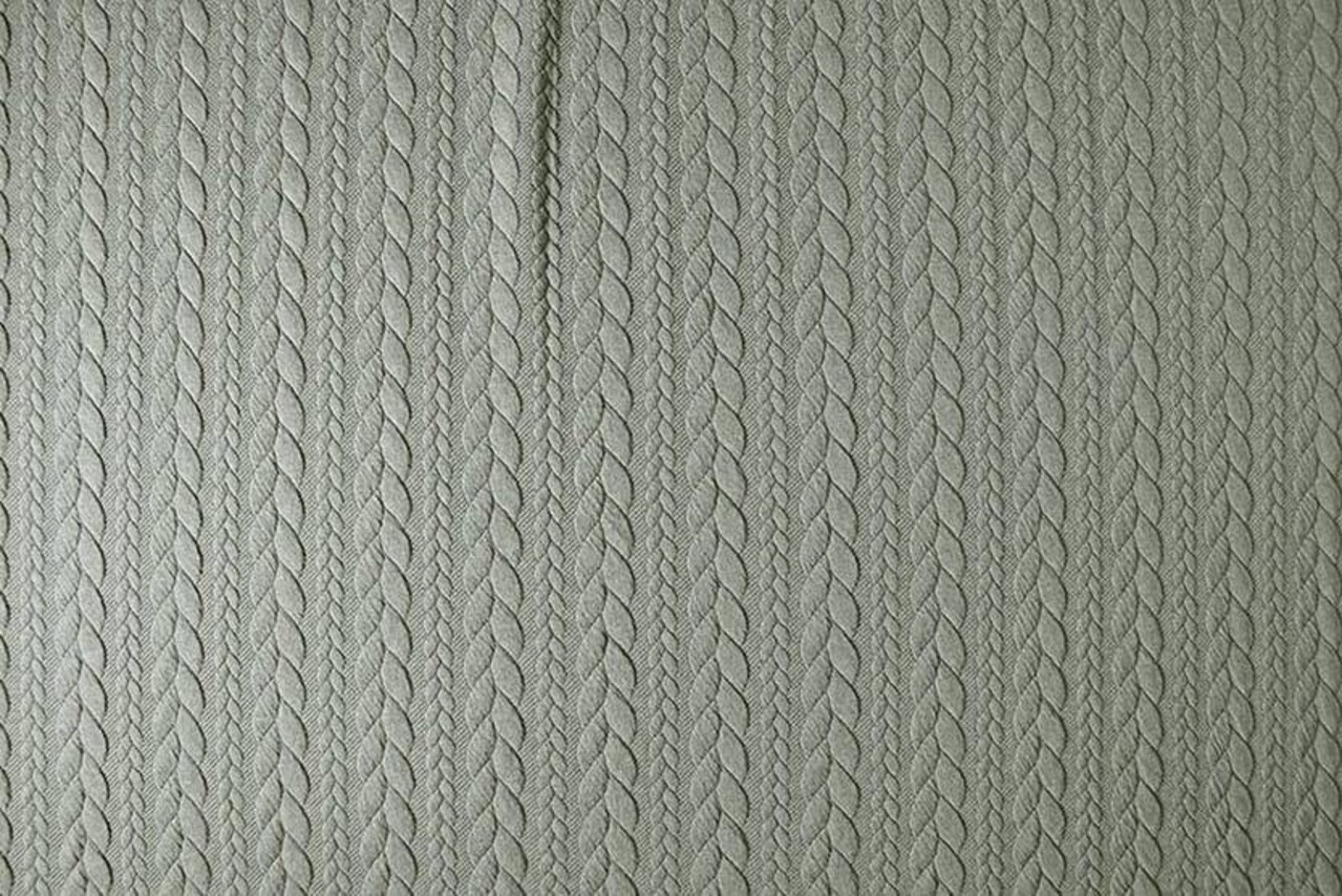 Gestrickte Kabel Stoff tricot Hell oliv