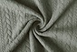 Gestrickte Kabel Stoff tricot Hell oliv Gestrickte Kabel Stoff tricot Hell oliv
