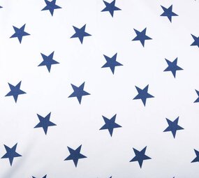 Effetto Lino Stampato Stelle Blu Effetto Lino Stampato Stelle Blu