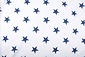 Effetto Lino Stampato Stelle Blu Effetto Lino Stampato Stelle Blu