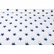 Effetto Lino Stampato Stelle Blu