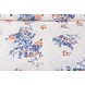 Stampato Cotone Effetto Lino Rose Blu Arancione Stampato Cotone Effetto Lino Rose Blu Arancione
