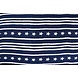 Tejido con Aspecto de Lino Estampado Estrella a Rayas Azul Marino Tejido con Aspecto de Lino Estampado Estrella a Rayas Azul Marino