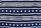 Gemustert Leinenlook Star Striped Navy Gemustert Leinenlook Star Striped Navy