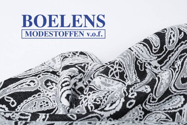 Jacquard knitted Oriental Black White Jacquard knitted Oriental Black White