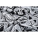Jacquard a Maglia Oriental Nero Bianco