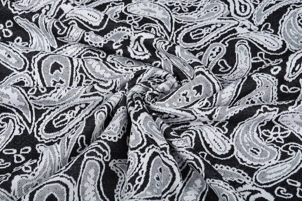 Jacquard de Punto Oriental Negro Blanco Jacquard de Punto Oriental Negro Blanco