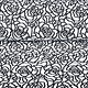 Jacquard knitted Roses Black White