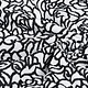 Jacquard knitted Roses Black White