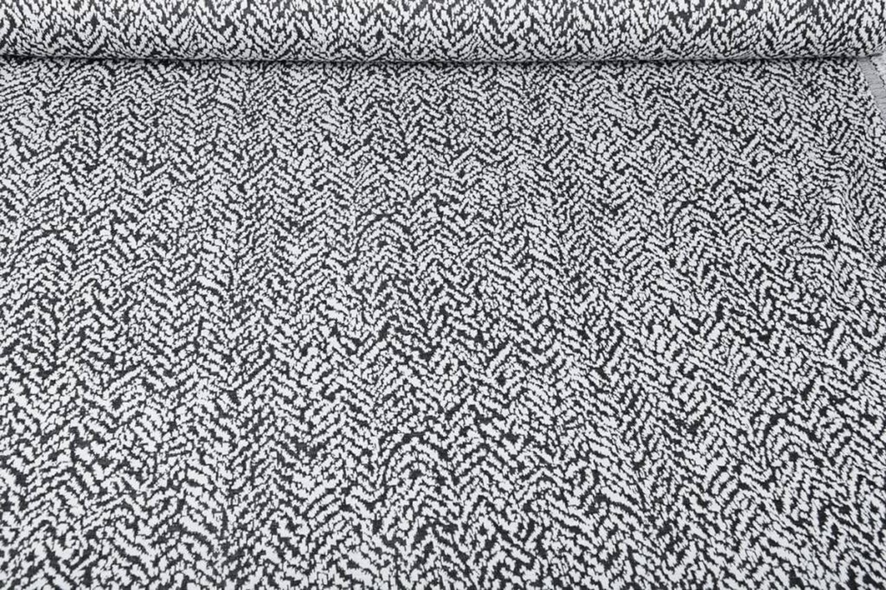 Jacquard de Punto Melardi Negro Blanco
