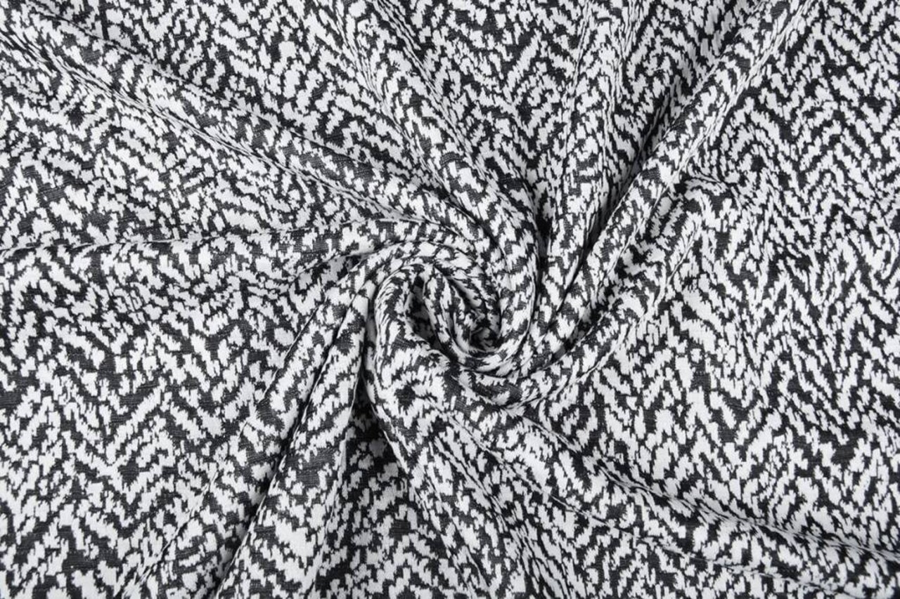 Jacquard de Punto Melardi Negro Blanco