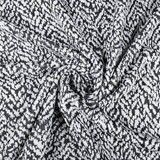 Jacquard de Punto Melardi Negro Blanco