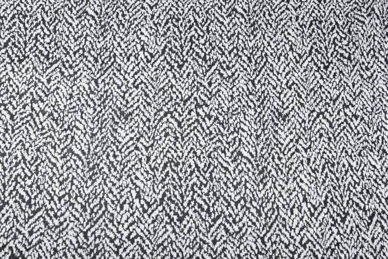 Jacquard Tricoté Melardi Noir et Blanc Jacquard Tricoté Melardi Noir et Blanc