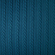 Knitted Cable fabric tricot Petrol