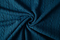 Gebreide kabel stof tricot Petrol