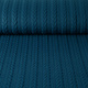 Knitted Cable fabric tricot Petrol