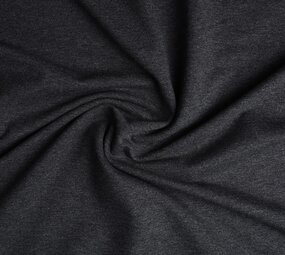Oeko-Tex®  French Terry Donker grijs melange Oeko-Tex®  French Terry Donker grijs melange