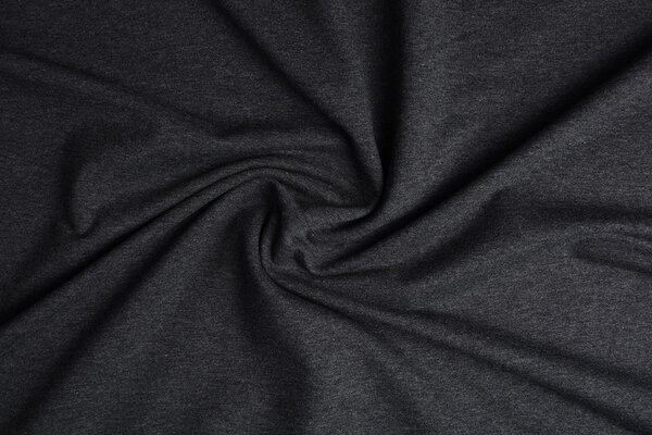 Oeko-Tex®  French Terry Dunkelgrau Meliert Oeko-Tex®  French Terry Dunkelgrau Meliert
