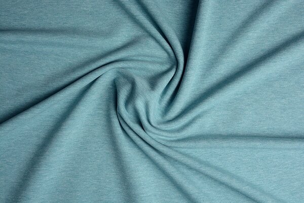 Oeko-Tex® French Terry Licht Petrol Melange Oeko-Tex® French Terry Licht Petrol Melange