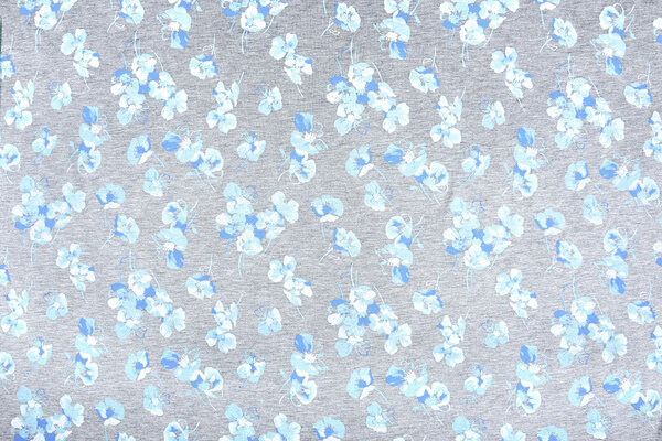 Jersey Viscose Viooltjes Gris Melange Jersey Viscose Viooltjes Gris Melange