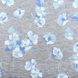 Jersey de Viscosa Viooltjes Gris Jaspeado Jersey de Viscosa Viooltjes Gris Jaspeado