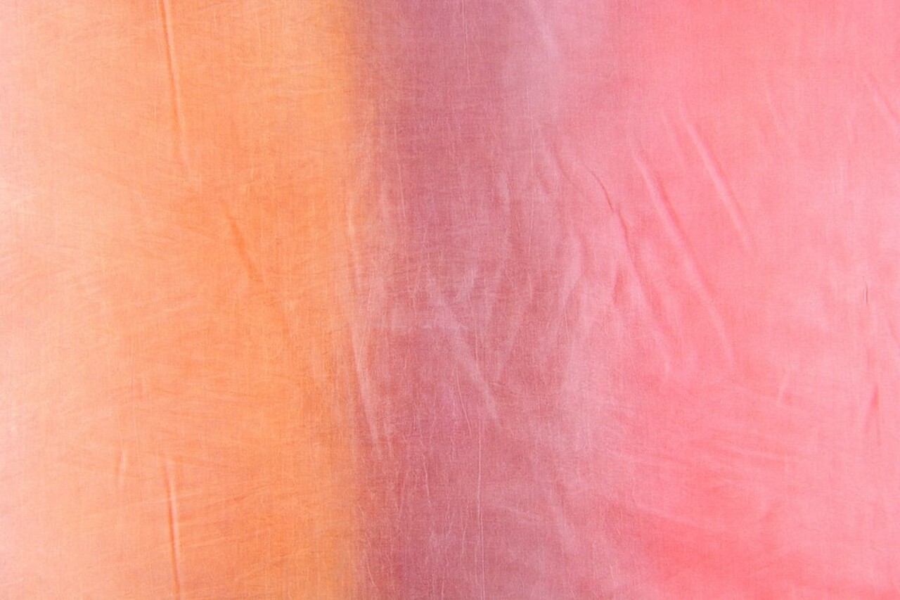 Arrugado Tafetán Mezcla Naranja Rosa Arrugado Tafetán Mezcla Naranja Rosa