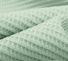 Oeko-Tex®  Waffelpiqué Baumwolle Alt mint