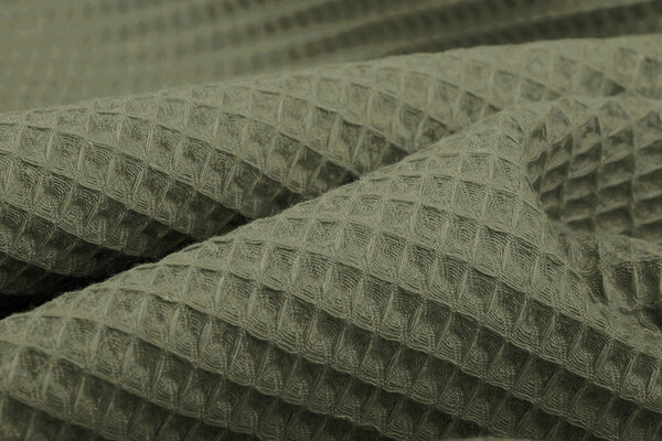 Oeko-Tex®  Waffle pique Light Army green