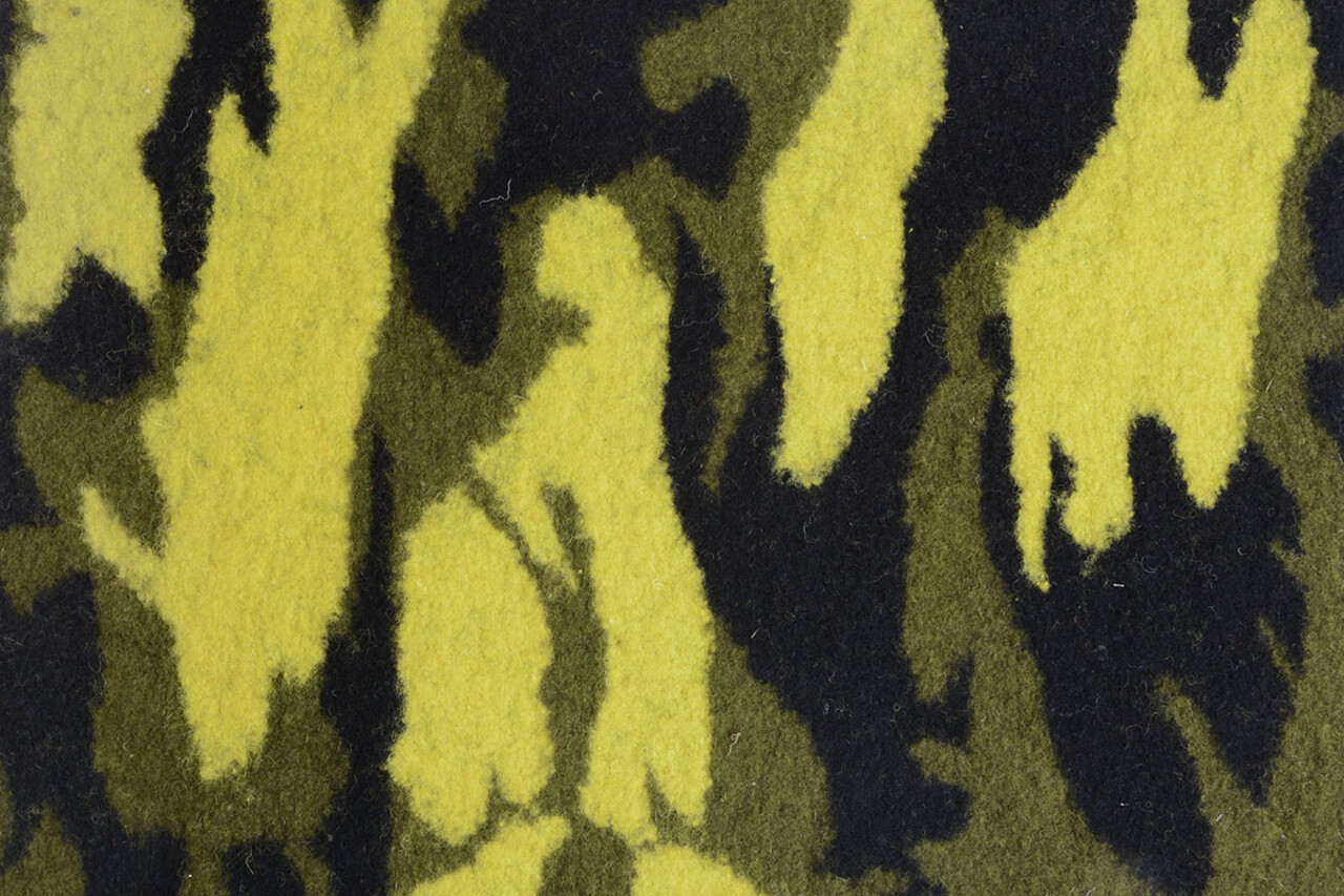 Knitted Woolen fabric Army Yellow