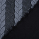 Gestrickte Kabel Stoff tricot Multi Color Grau Dunkel Grau