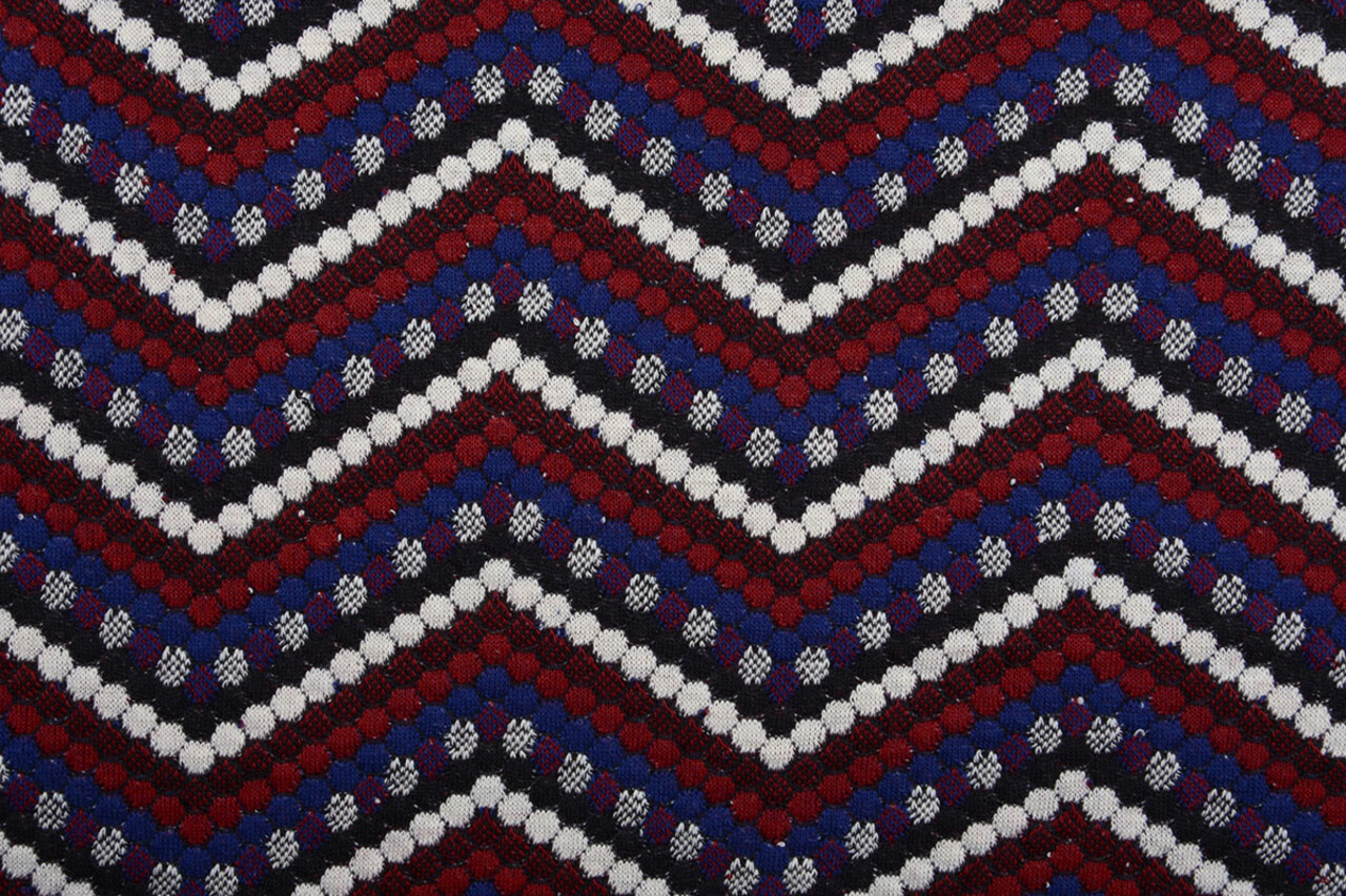 Jacquard a Maglia Pois Bordeaux