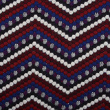 Jacquard Tricoté Pois Bordeaux
