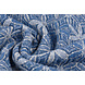 Jacquard Knitted Lurex Flowers Blue Jacquard Knitted Lurex Flowers Blue