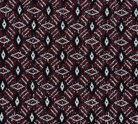 Jacquard a Maglia Diamand Bordeaux Jacquard a Maglia Diamand Bordeaux