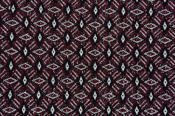 Jacquard gestrickt Diamond Bordeaux