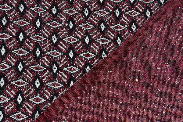 Jacquard Knitted Diamond Bordeaux Jacquard Knitted Diamond Bordeaux