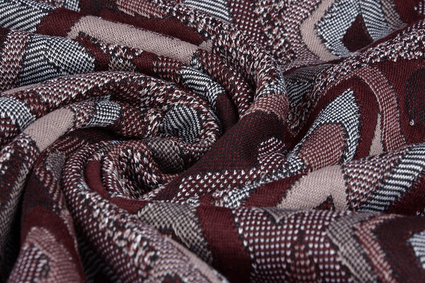 Jacquard Knitted Picassa Bordeaux Jacquard Knitted Picassa Bordeaux