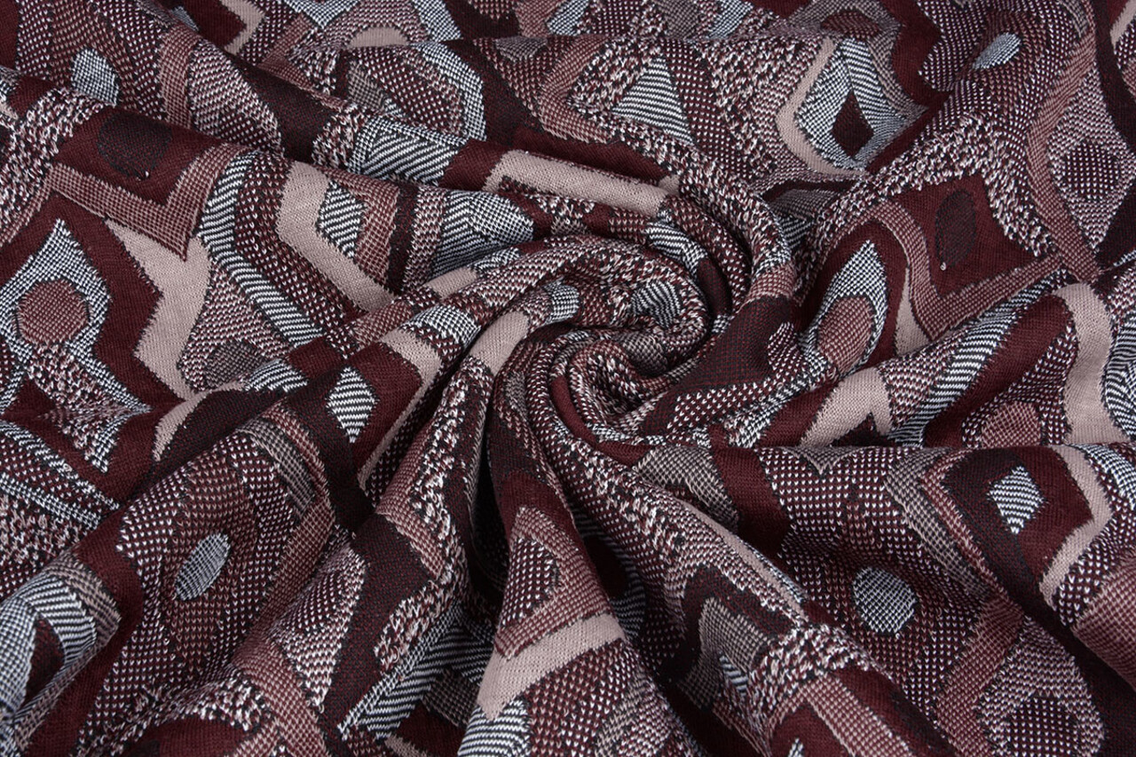 Jacquard Knitted Picassa Bordeaux Jacquard Knitted Picassa Bordeaux