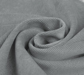 16 W Cordstoff Grau