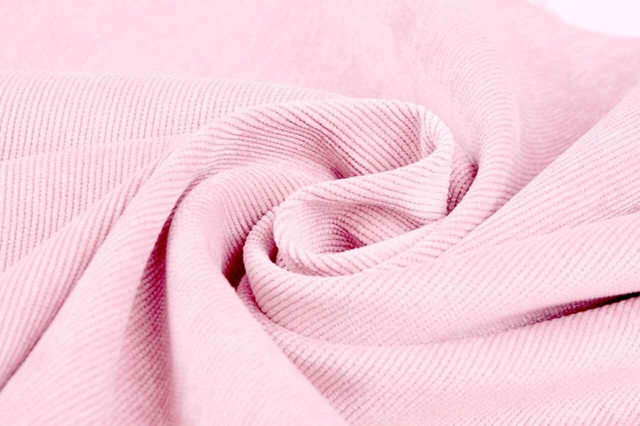Velours Côtelé 16 Côtes Rose Clair Velours Côtelé 16 Côtes Rose Clair