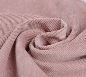 Velours Côtelé 16 Côtes Rose Poudré