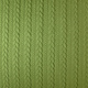 Knitted Cable fabric tricot Lime Green