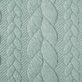Tricoté Torsade Tissu Jersey Clair Menthe