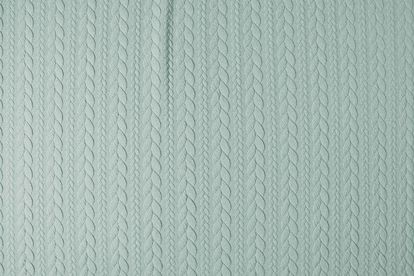 Tricoté Torsade Tissu Jersey Clair Menthe Tricoté Torsade Tissu Jersey Clair Menthe