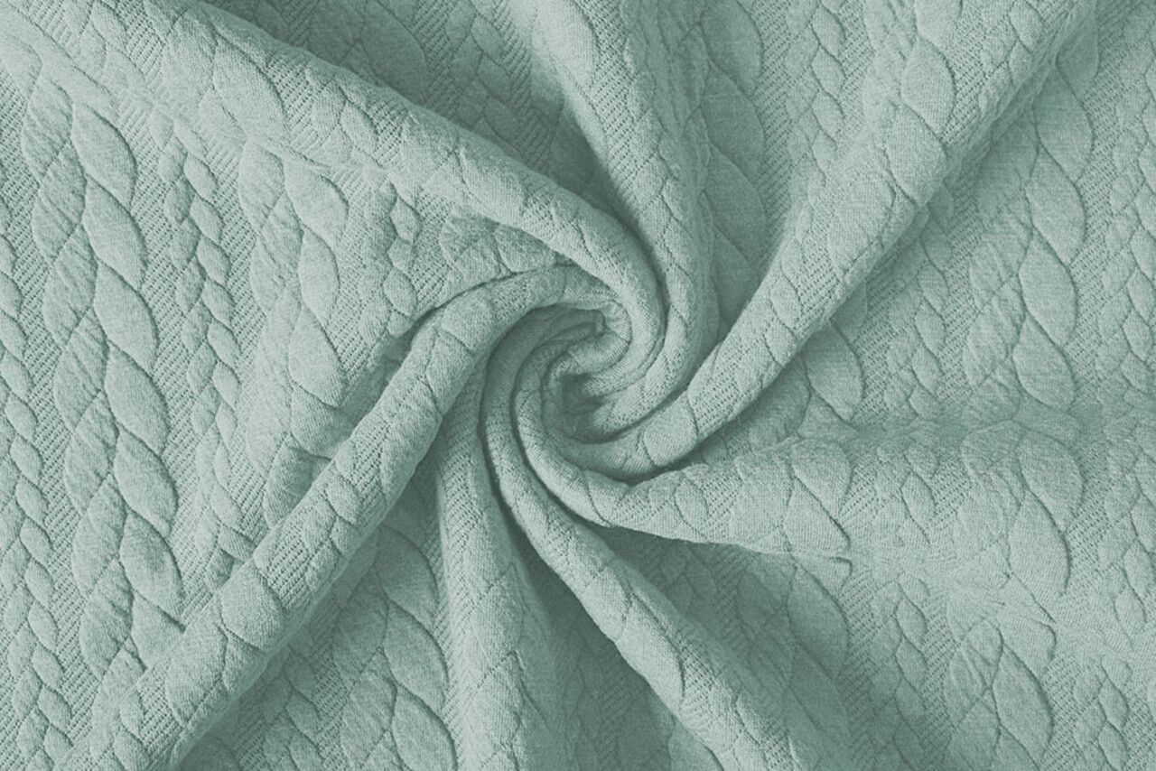 A Maglia Treccia Tessuto Maglia Menta Chiara A Maglia Treccia Tessuto Maglia Menta Chiara