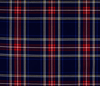 Schottische Tartan überprüft Stoff stretch 4 Marine