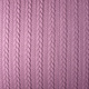 Gebreide kabel stof tricot Donker oud roze