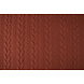 Tricoté Torsade Tissu Jersey Brique