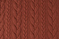 Knitted Cable fabric tricot Brique Knitted Cable fabric tricot Brique